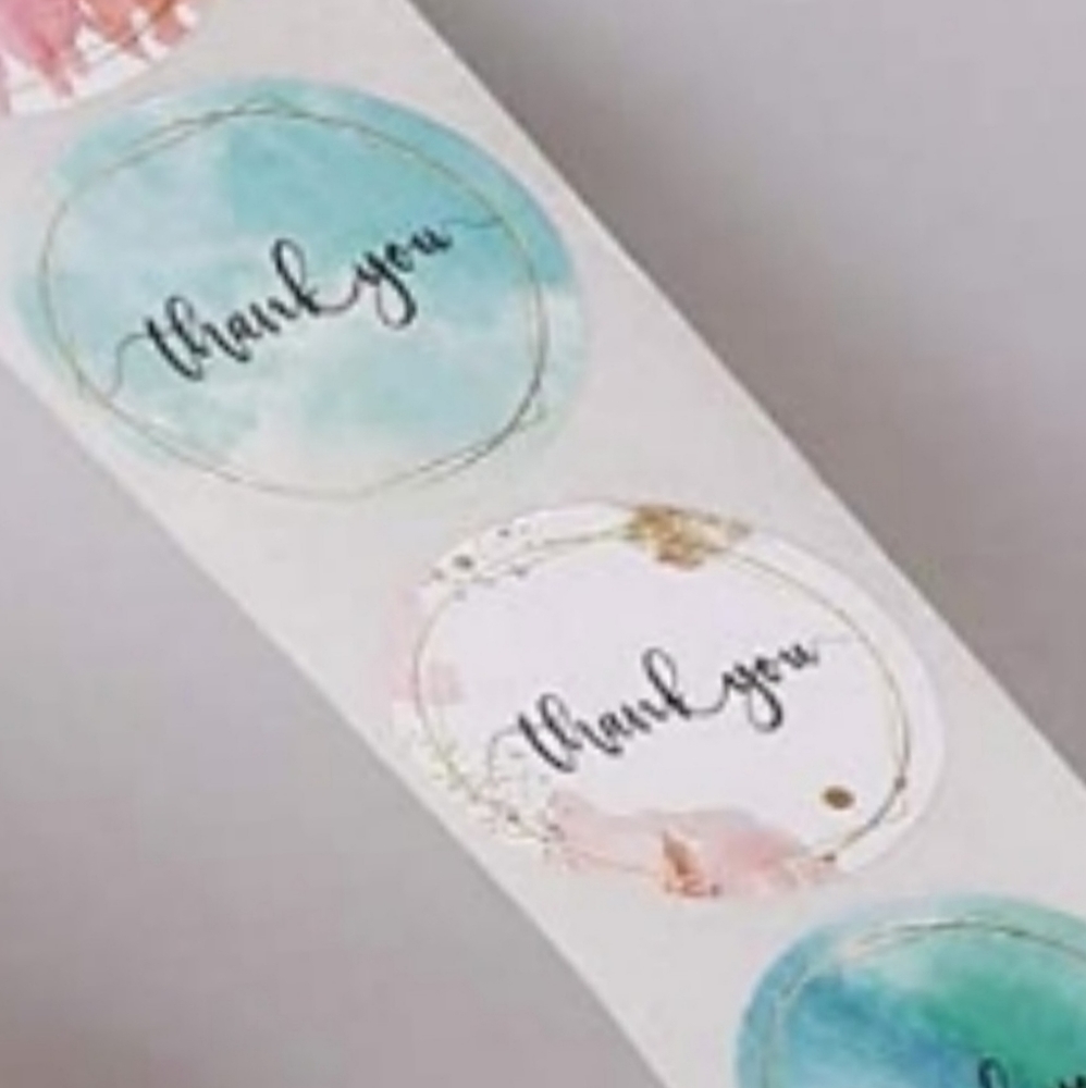 🛑SOLD🛑1" Round Thank You Stickers - Picture 4 of 4